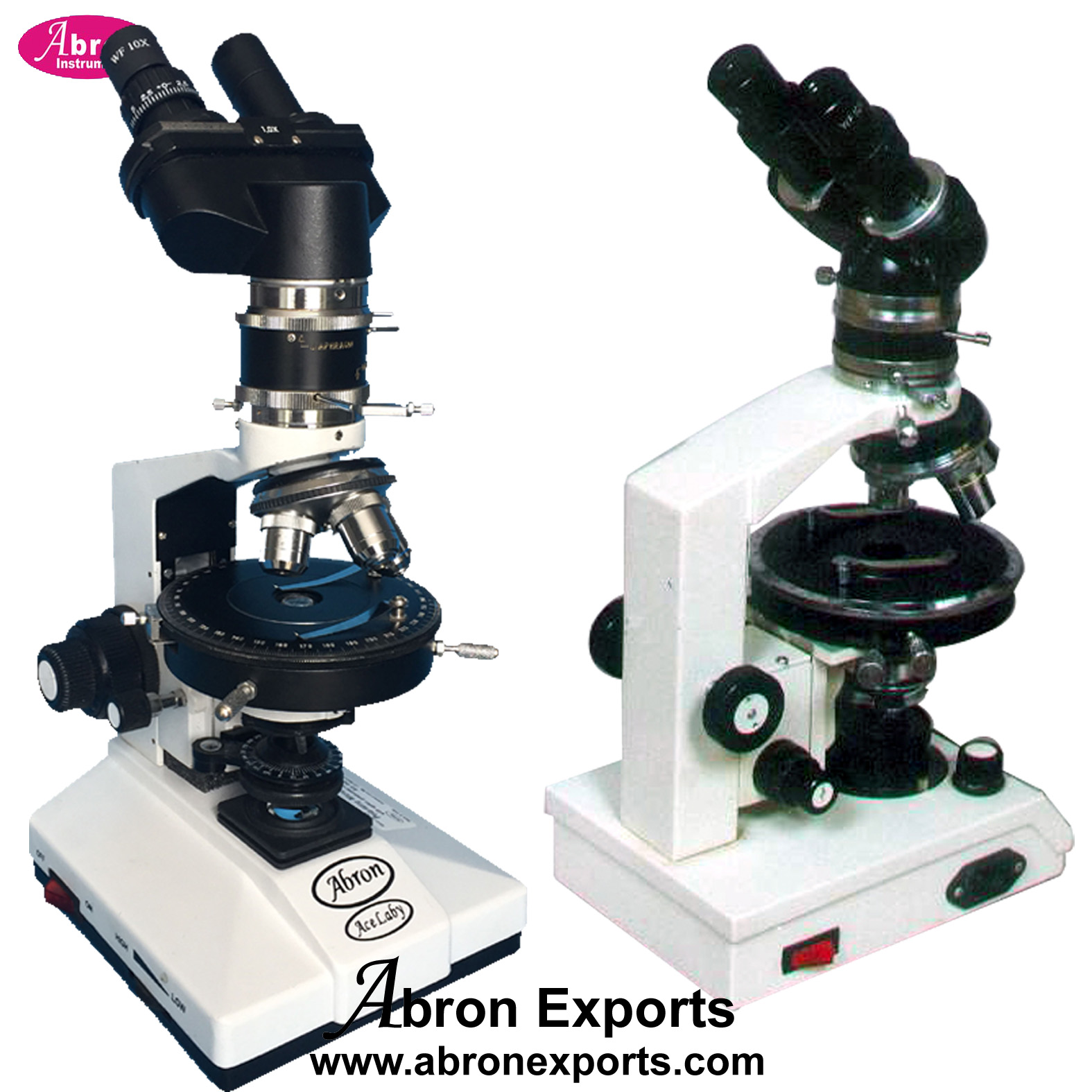 Polarizing Microscope Binocular Polarizer Analyzer Filter Graduated Stage LED light 10WF Eyepiece 4x10x45x Abron AB-45B 